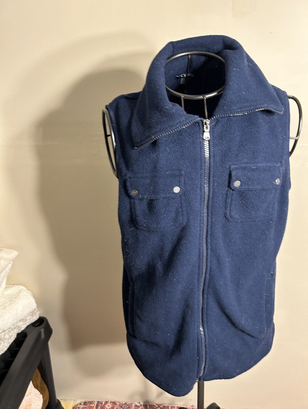 size  large womens outdoor wear coat vest gorpcore blue